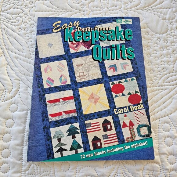 Easy Paper-Pieced Keepsake Quilts Book By Doak, Block & Alphabet, Vintage 1995 - Picture 1 of 10